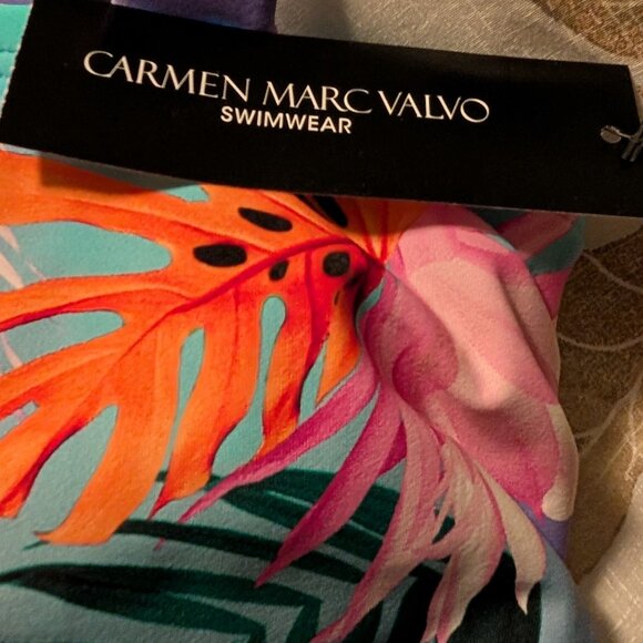 Carmen Marc Valvo Two Piece Bathing Suit from Boston Proper NWT  XL  14-16 - Picture 4 of 5